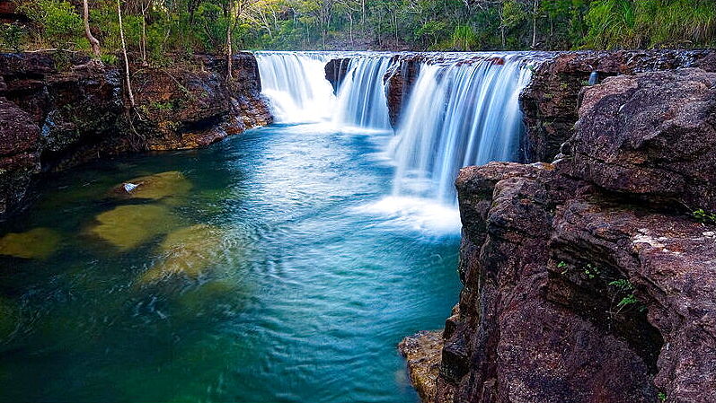 Australian scenic waterfall landscape