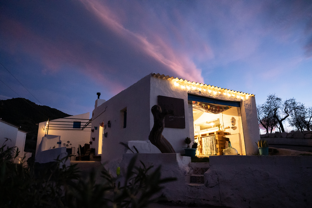 REC.ON Spain ecovillage at twilight